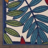 image:imageNourison Home Aloha Ivory Navy 710 x 106 Area Rug  Easy Clean Non Shedding Bed Room Living Room Dining Room Kitchen 8 x 11Multi Color