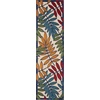 image:imageNourison Home Aloha Ivory Navy 710 x 106 Area Rug  Easy Clean Non Shedding Bed Room Living Room Dining Room Kitchen 8 x 11Multi Color