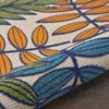 image:imageNourison Home Aloha Ivory Navy 710 x 106 Area Rug  Easy Clean Non Shedding Bed Room Living Room Dining Room Kitchen 8 x 11Multi Color