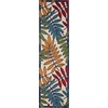 image:imageNourison Home Aloha Ivory Navy 710 x 106 Area Rug  Easy Clean Non Shedding Bed Room Living Room Dining Room Kitchen 8 x 11Multicolour