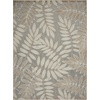 image:imageNourison Home Aloha Ivory Navy 710 x 106 Area Rug  Easy Clean Non Shedding Bed Room Living Room Dining Room Kitchen 8 x 11Natural