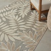 image:imageNourison Home Aloha Ivory Navy 710 x 106 Area Rug  Easy Clean Non Shedding Bed Room Living Room Dining Room Kitchen 8 x 11Natural