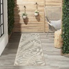 image:imageNourison Home Aloha Ivory Navy 710 x 106 Area Rug  Easy Clean Non Shedding Bed Room Living Room Dining Room Kitchen 8 x 11Natural