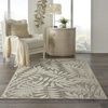 image:imageNourison Home Aloha Ivory Navy 710 x 106 Area Rug  Easy Clean Non Shedding Bed Room Living Room Dining Room Kitchen 8 x 11Natural