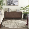 image:imageNourison Home Aloha Ivory Navy 710 x 106 Area Rug  Easy Clean Non Shedding Bed Room Living Room Dining Room Kitchen 8 x 11Natural