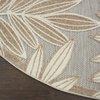 image:imageNourison Home Aloha Ivory Navy 710 x 106 Area Rug  Easy Clean Non Shedding Bed Room Living Room Dining Room Kitchen 8 x 11Natural