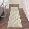 image:imageNourison Home Aloha Ivory Navy 710 x 106 Area Rug  Easy Clean Non Shedding Bed Room Living Room Dining Room Kitchen 8 x 11Natural