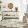 image:imageNourison Home Aloha Ivory Navy 710 x 106 Area Rug  Easy Clean Non Shedding Bed Room Living Room Dining Room Kitchen 8 x 11Natural