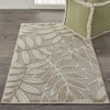 image:imageNourison Home Aloha Ivory Navy 710 x 106 Area Rug  Easy Clean Non Shedding Bed Room Living Room Dining Room Kitchen 8 x 11Natural
