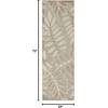 image:imageNourison Home Aloha Ivory Navy 710 x 106 Area Rug  Easy Clean Non Shedding Bed Room Living Room Dining Room Kitchen 8 x 11Natural