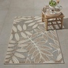 image:imageNourison Home Aloha Ivory Navy 710 x 106 Area Rug  Easy Clean Non Shedding Bed Room Living Room Dining Room Kitchen 8 x 11Natural
