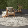 image:imageNourison Home Aloha Ivory Navy 710 x 106 Area Rug  Easy Clean Non Shedding Bed Room Living Room Dining Room Kitchen 8 x 11Natural