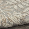 image:imageNourison Home Aloha Ivory Navy 710 x 106 Area Rug  Easy Clean Non Shedding Bed Room Living Room Dining Room Kitchen 8 x 11Natural