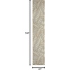 image:imageNourison Home Aloha Ivory Navy 710 x 106 Area Rug  Easy Clean Non Shedding Bed Room Living Room Dining Room Kitchen 8 x 11Natural