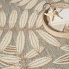 image:imageNourison Home Aloha Ivory Navy 710 x 106 Area Rug  Easy Clean Non Shedding Bed Room Living Room Dining Room Kitchen 8 x 11Natural