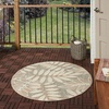 image:imageNourison Home Aloha Ivory Navy 710 x 106 Area Rug  Easy Clean Non Shedding Bed Room Living Room Dining Room Kitchen 8 x 11Natural