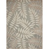 image:imageNourison Home Aloha Ivory Navy 710 x 106 Area Rug  Easy Clean Non Shedding Bed Room Living Room Dining Room Kitchen 8 x 11Natural