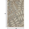 image:imageNourison Home Aloha Ivory Navy 710 x 106 Area Rug  Easy Clean Non Shedding Bed Room Living Room Dining Room Kitchen 8 x 11Natural