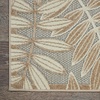 image:imageNourison Home Aloha Ivory Navy 710 x 106 Area Rug  Easy Clean Non Shedding Bed Room Living Room Dining Room Kitchen 8 x 11Natural