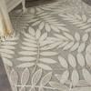 image:imageNourison Home Aloha Ivory Navy 710 x 106 Area Rug  Easy Clean Non Shedding Bed Room Living Room Dining Room Kitchen 8 x 11Natural