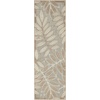 image:imageNourison Home Aloha Ivory Navy 710 x 106 Area Rug  Easy Clean Non Shedding Bed Room Living Room Dining Room Kitchen 8 x 11Natural