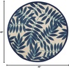 image:imageNourison Home Aloha Ivory Navy 710 x 106 Area Rug  Easy Clean Non Shedding Bed Room Living Room Dining Room Kitchen 8 x 11Navy