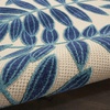 image:imageNourison Home Aloha Ivory Navy 710 x 106 Area Rug  Easy Clean Non Shedding Bed Room Living Room Dining Room Kitchen 8 x 11Navy