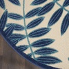 image:imageNourison Home Aloha Ivory Navy 710 x 106 Area Rug  Easy Clean Non Shedding Bed Room Living Room Dining Room Kitchen 8 x 11Navy