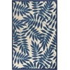 image:imageNourison Home Aloha Ivory Navy 710 x 106 Area Rug  Easy Clean Non Shedding Bed Room Living Room Dining Room Kitchen 8 x 11Navy