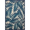 image:imageNourison Home Aloha Ivory Navy 710 x 106 Area Rug  Easy Clean Non Shedding Bed Room Living Room Dining Room Kitchen 8 x 11Navy