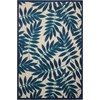 image:imageNourison Home Aloha Ivory Navy 710 x 106 Area Rug  Easy Clean Non Shedding Bed Room Living Room Dining Room Kitchen 8 x 11Navy