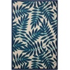 image:imageNourison Home Aloha Ivory Navy 710 x 106 Area Rug  Easy Clean Non Shedding Bed Room Living Room Dining Room Kitchen 8 x 11Navy