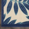 image:imageNourison Home Aloha Ivory Navy 710 x 106 Area Rug  Easy Clean Non Shedding Bed Room Living Room Dining Room Kitchen 8 x 11Navy