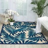 image:imageNourison Home Aloha Ivory Navy 710 x 106 Area Rug  Easy Clean Non Shedding Bed Room Living Room Dining Room Kitchen 8 x 11Navy