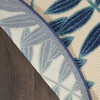 image:imageNourison Home Aloha Ivory Navy 710 x 106 Area Rug  Easy Clean Non Shedding Bed Room Living Room Dining Room Kitchen 8 x 11Navy