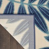 image:imageNourison Home Aloha Ivory Navy 710 x 106 Area Rug  Easy Clean Non Shedding Bed Room Living Room Dining Room Kitchen 8 x 11Navy