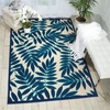 image:imageNourison Home Aloha Ivory Navy 710 x 106 Area Rug  Easy Clean Non Shedding Bed Room Living Room Dining Room Kitchen 8 x 11Navy