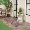 image:imageNourison Home Aloha Ivory Navy 710 x 106 Area Rug  Easy Clean Non Shedding Bed Room Living Room Dining Room Kitchen 8 x 11Navy Multicolor