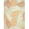 image:imageNourison Home Aloha Ivory Navy 710 x 106 Area Rug  Easy Clean Non Shedding Bed Room Living Room Dining Room Kitchen 8 x 11Sage Rose