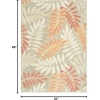 image:imageNourison Home Aloha Ivory Navy 710 x 106 Area Rug  Easy Clean Non Shedding Bed Room Living Room Dining Room Kitchen 8 x 11Sage Rose