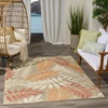 image:imageNourison Home Aloha Ivory Navy 710 x 106 Area Rug  Easy Clean Non Shedding Bed Room Living Room Dining Room Kitchen 8 x 11Sage Rose