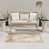 image:imageNourison Home Aloha Ivory Navy 710 x 106 Area Rug  Easy Clean Non Shedding Bed Room Living Room Dining Room Kitchen 8 x 11Sage Rose