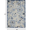 image:imageNourison Home Aloha Multicolor 3 x 5 Area Rug  Easy Clean Non Shedding Bed Room Living Room Dining Room Kitchen 3 x 5Blue Grey