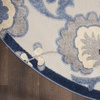 image:imageNourison Home Aloha Multicolor 3 x 5 Area Rug  Easy Clean Non Shedding Bed Room Living Room Dining Room Kitchen 3 x 5Blue Grey
