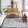 image:imageNourison Home Aloha Multicolor 3 x 5 Area Rug  Easy Clean Non Shedding Bed Room Living Room Dining Room Kitchen 3 x 5Blue Grey
