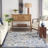 image:imageNourison Home Aloha Multicolor 3 x 5 Area Rug  Easy Clean Non Shedding Bed Room Living Room Dining Room Kitchen 3 x 5Blue Grey
