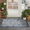 image:imageNourison Home Aloha Multicolor 3 x 5 Area Rug  Easy Clean Non Shedding Bed Room Living Room Dining Room Kitchen 3 x 5Blue Grey