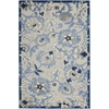 image:imageNourison Home Aloha Multicolor 3 x 5 Area Rug  Easy Clean Non Shedding Bed Room Living Room Dining Room Kitchen 3 x 5Blue Grey