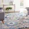 image:imageNourison Home Aloha Multicolor 3 x 5 Area Rug  Easy Clean Non Shedding Bed Room Living Room Dining Room Kitchen 3 x 5Blue Grey