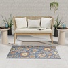 image:imageNourison Home Aloha Multicolor 3 x 5 Area Rug  Easy Clean Non Shedding Bed Room Living Room Dining Room Kitchen 3 x 5Blue Rose
